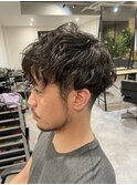 20代30代メンズツイストパーマ束感トラッドオシャレ感ショート