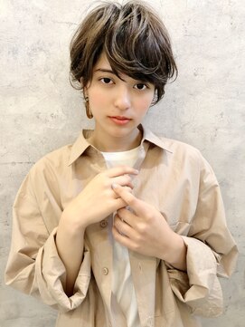 レトン 銀座(leton) @leton_hairショコラベージュ/ボブルフ[銀座/ショートボブ]