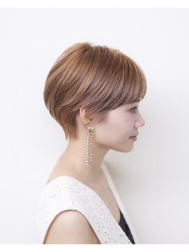 ルプラ ガーデン(le-pla garden) オレンジベージュ#ダブルカラー#マッシュショート#ケアブリーチ