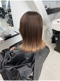 秋のこっくりブラウングラデーションカラー
