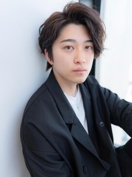 オースティン 流山おおたかの森(AUSTIN) ツイストパーマ七三オールバックマッシュウルフスリークショート