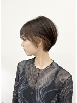 ノーブル 野江(noble.) 小顔に見えるショートヘア☆インナーカラーで少しインパクト◯