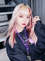 ドットハリス(.Hallis)&nbsp;ハイトーンカラー /ホワイトベージュ/ ポイントエクステ