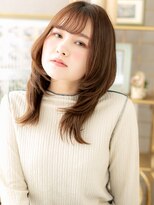 カバーヘア ブリス 志木南口駅前店(COVER HAIR bliss)&nbsp;前髪パーマレイヤーカットミディアムウルフh3志木20代30代40代