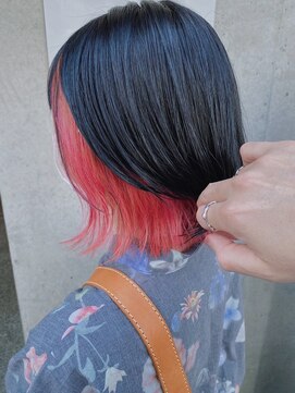 アイビー 吉祥寺(aivee) インナーカラー×ショートインナー×ピンク×イヤリングカラー