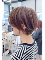 ビューナゴヤ 名駅(VIEW NAGOYA)&nbsp;丸顔/ミニウルフ/チェリーブラウン/ショートボブ
