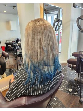 榮(Salon de 榮) メンズ×ロングレイヤー　エンドカラー