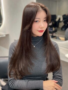 オニキス(ONYX) C119ザクザクレイヤーカットロング韓国ヘアーブリーチなし透明感