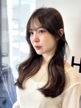 ハルキ ミナト ジャパン フクオカ(HARUKI MINATO japan FUK) 透明感ブラウンで柔らか上品ロング