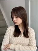 レイヤー/セミロングボブ髪質改善縮毛矯正白髪ぼかしショート