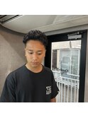 仙台　メンズカット　オールバックパーマ