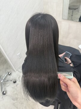 ミヨン 京橋店(miyon) 【miyon】韓国レイヤーカット×暗髪カラー×髪質改善