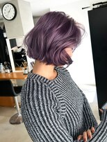 ロイス 渋谷(ROIS)&nbsp;パープルカラー/ボブ/ケアブリーチ/渋谷/原宿