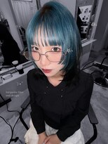 フランチェスカドット(francesca.) ura / turquoise blue / 2 bleach base