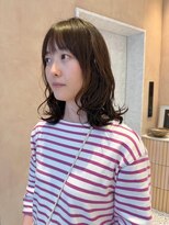 オン キャナルシティ博多前店(on) 【晴音】ミディアムボブ/ボブパーマ/デジタルパーマ/30代