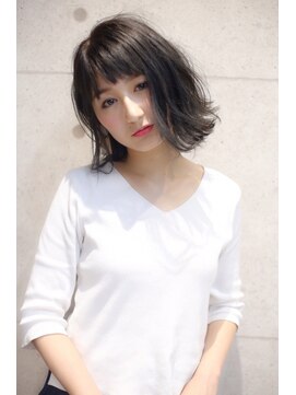 ヘアサロン ドットプラス 町田店(dot. plus) ボブ×外ハネ×ダークアッシュ【dot.plus 町田】