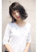 ボブ×外ハネ×ダークアッシュ【dot.plus 町田】