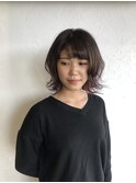 グラデーションミディアムヘア