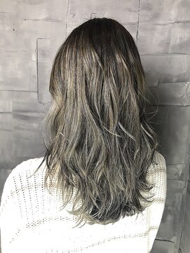 ヘアサロンエム 渋谷店(HAIR SALON M) 外ハネボブ/アッシュブラウン/ネオウルフ/デザインカラー