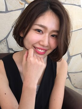 エムスラッシュ みなとみらい馬車道店(M SLASH) M.SLASH馬車道/かき上げワンレンボブ/ニュアンスカラー/抜け感