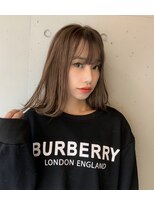 ユアーズヘア 新宿WEST(youres hair)&nbsp;切りっぱなし×ミルクティーラベージュ☆