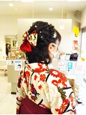 パーティーセット　ヘアセット　袴　着付け