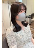 【CAREUMEDA】WAKA くびれ韓国ヘア 顔まわり シースルーバング