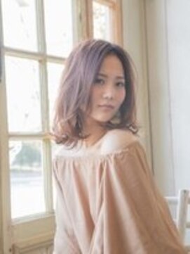 フラミューム たまプラーザ(flammeum) ラフセンターパート×チョコレートブラウン【たまプラーザ】