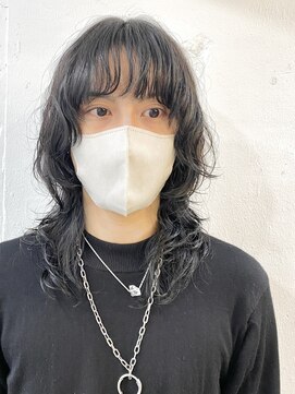 リッカ(RICCA) 【RICCA 山岸】メンズウルフにゆるっとパーマ