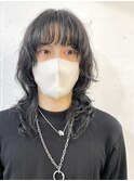 【RICCA 山岸】メンズウルフにゆるっとパーマ