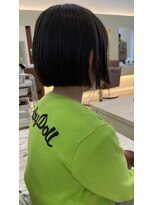 ヘアーデザイン ラクーナ(hair design La cuna) 切りっぱなしショートボブ/小学生/ジュニアカット/キッズカット