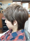 センターパートマッシュウルフスタイル（コンマヘア）〔新大塚〕