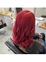 リ シャルム バイ エニーハウ 南七日町店(Re charm by anyhow)&nbsp;ダブルカラー　レッドカラー