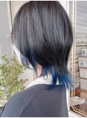 【ルチュラ 岩崎】ウルフインナーカラーブリーチダブルカラー
