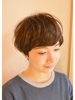 ハウスアンドヘアーワークス(House&Hair works) 前髪長め大人小顔ショート30代40代50代　藤沢