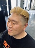オールバック ツーブロック フェード