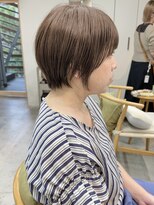 ミィ 表参道(mee.)&nbsp;前髪/マチルダボブ/ピンクベージュ/インナーグレージュ/表参道