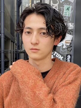 スー 渋谷(suu) メンズニュアンスパーマ波巻きスパイラルメンズパーマ