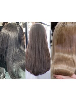 こだわりの髪質改善技術でお悩みを解決☆「アイロンを使わない」髪に優しいコスメストレートも◎