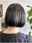 大人可愛いミニボブ