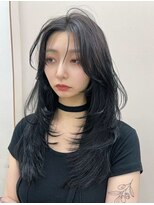 ジーナ 渋谷神南(Zina)&nbsp;髪質改善＊暗髪ウルフレイヤーロング＊美髪【Zina渋谷神南】