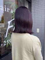 アンフルール(Un Fleur)&nbsp;深みカシスレッド×パッとボブ