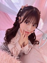 リルミー(Lilme)&nbsp;シースルー前髪　三つ編み　ハーフツイン　＊Lilme＊