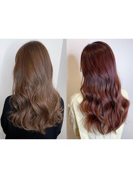 バリエーション豊かなカラーから貴女に似合った最旬カラーをご提案♪透明感と艶を両立し潤いを表現