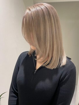 ジルブラン 京都(JIL BLAN) ハイライトバレイヤージュダブルカラーケアブリーチ20代30代