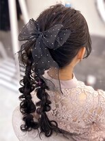 ヘア サロン クラン ソア 心斎橋店(hair salon clan soar)&nbsp;ポニーアレンジ【クランソア】ヘアメ/ヘアセット/心斎橋ヘアメ