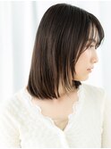 暖色系カラーミディアム大人美人ウェットヘアb小山20代30代40代