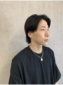 ショートウルフ マッシュウルフ 韓国風 センターパート