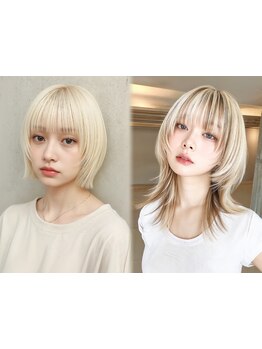 髪質改善カラー◎ケアブリーチ使用♪ハイトーンカラーまで理想の仕上がりに[二子玉川/ケアブリーチ]