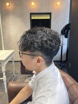 ハイウェイト波巻きパーマ